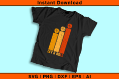Let’s Roll SVG | Retro Bocce Ball Vintage Design Product Image 2