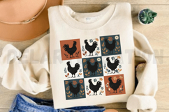 Retro Boho Chicken Farm Sublimation PNG Product Image 4
