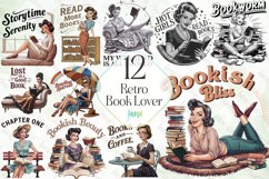 Retro Book Lover Sublimation Bundle Product Image 1