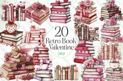 Retro Book Valentine Sublimation Product Image 1