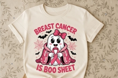 Retro Breast Cancer Is Boo Sheet PNG, Breast Cancer H Product Image 4
