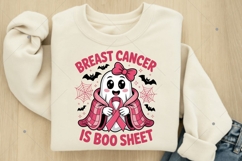 Retro Breast Cancer Is Boo Sheet PNG, Breast Cancer H Product Image 6