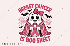 Retro Breast Cancer Is Boo Sheet PNG, Breast Cancer H Product Image 2