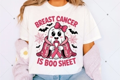 Retro Breast Cancer Is Boo Sheet PNG, Breast Cancer H Product Image 3