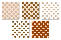 Retro Brown Dot Octagon Oval Seamless Pattern Product Image 4