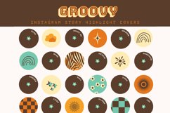 retro brown instagram highlight covers with text