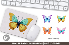 Mouse Pad Retro Butterflies Product Image 1