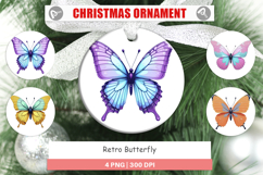 Ornament Retro Butterflies Product Image 1
