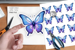 Retro Butterflies Sticker Product Image 1