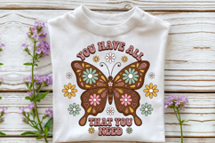 Retro Butterfly Quote PNG Design Product Image 2
