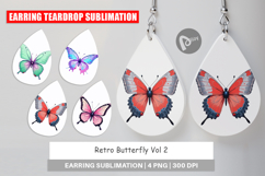Earring Retro Butterflies Product Image 1