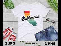 Retro California Vintage Sublimation Png, California Sunset Product Image 3