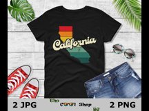 Retro California Vintage Sublimation Png, California Sunset Product Image 2