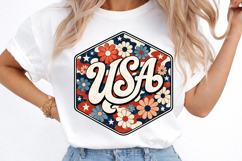 Retro Camo USA Png, 4th of July png Product Image 3