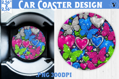 Vintage vibe car coaster | Y2K glamorous style Product Image 1
