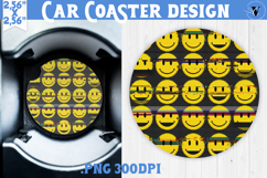 Vintage vibe car coaster | 90s graffiti style and neon Product Image 1