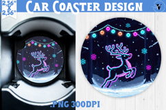 Vintage vibe car coaster | 90s graffiti style christmas Product Image 1