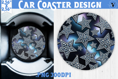 Vintage vibe car coaster | Y2K glamorous style Product Image 1