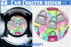 Vintage vibe car coaster | Y2K glamorous style Product Image 1
