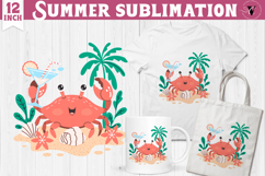 Summer Sublimation Clipart | Retro Beach PNG Product Image 1