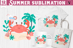 Summer Sublimation Clipart | Retro Beach PNG Product Image 1