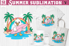Summer Sublimation Clipart | Retro Beach PNG Product Image 1