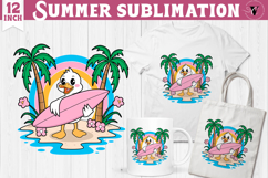 Summer Sublimation Clipart | Retro Beach PNG Product Image 1