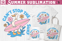 Summer Sublimation Clipart | Retro Beach PNG Product Image 1
