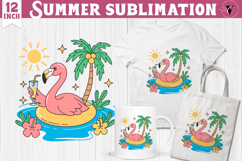 Summer Sublimation Clipart | Retro Beach PNG Product Image 1