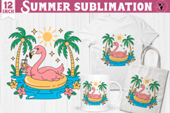Summer Sublimation Clipart | Retro Beach PNG Product Image 1