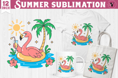 Summer Sublimation Clipart | Retro Beach PNG Product Image 1