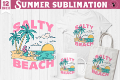 Summer Sublimation Clipart | Retro Beach PNG Product Image 1
