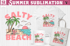 Summer Sublimation Clipart | Retro Beach PNG Product Image 1