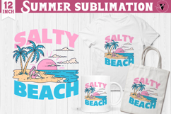 Summer Sublimation Clipart | Retro Beach PNG Product Image 1