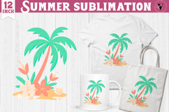 Summer Sublimation Clipart | Retro Beach PNG Product Image 1