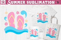 Summer Sublimation Clipart | Retro Beach PNG Product Image 1