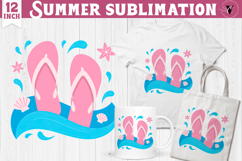 Summer Sublimation Clipart | Retro Beach PNG Product Image 1