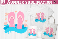 Summer Sublimation Clipart | Retro Beach PNG Product Image 1