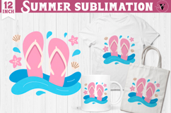 Summer Sublimation Clipart | Retro Beach PNG Product Image 1