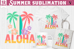 Summer Sublimation Clipart | Retro Beach PNG Product Image 1