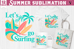 Summer Sublimation Clipart | Retro Beach PNG Product Image 1