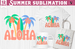 Summer Sublimation Clipart | Retro Beach PNG Product Image 1