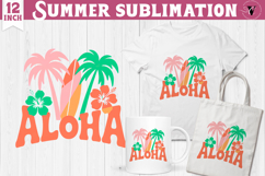 Summer Sublimation Clipart | Retro Beach PNG Product Image 1