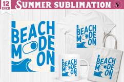 Summer Sublimation Clipart | Retro Beach PNG Product Image 1