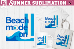 Summer Sublimation Clipart | Retro Beach PNG Product Image 1