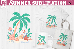 Summer Sublimation Clipart | Retro Beach PNG Product Image 1