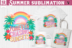 Summer Sublimation Clipart | Retro Beach PNG Product Image 1