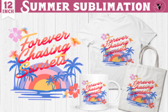 Summer Sublimation Clipart | Retro Beach PNG Product Image 1