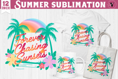 Summer Sublimation Clipart | Retro Beach PNG Product Image 1