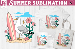 Summer Sublimation Clipart | Retro Beach PNG Product Image 1